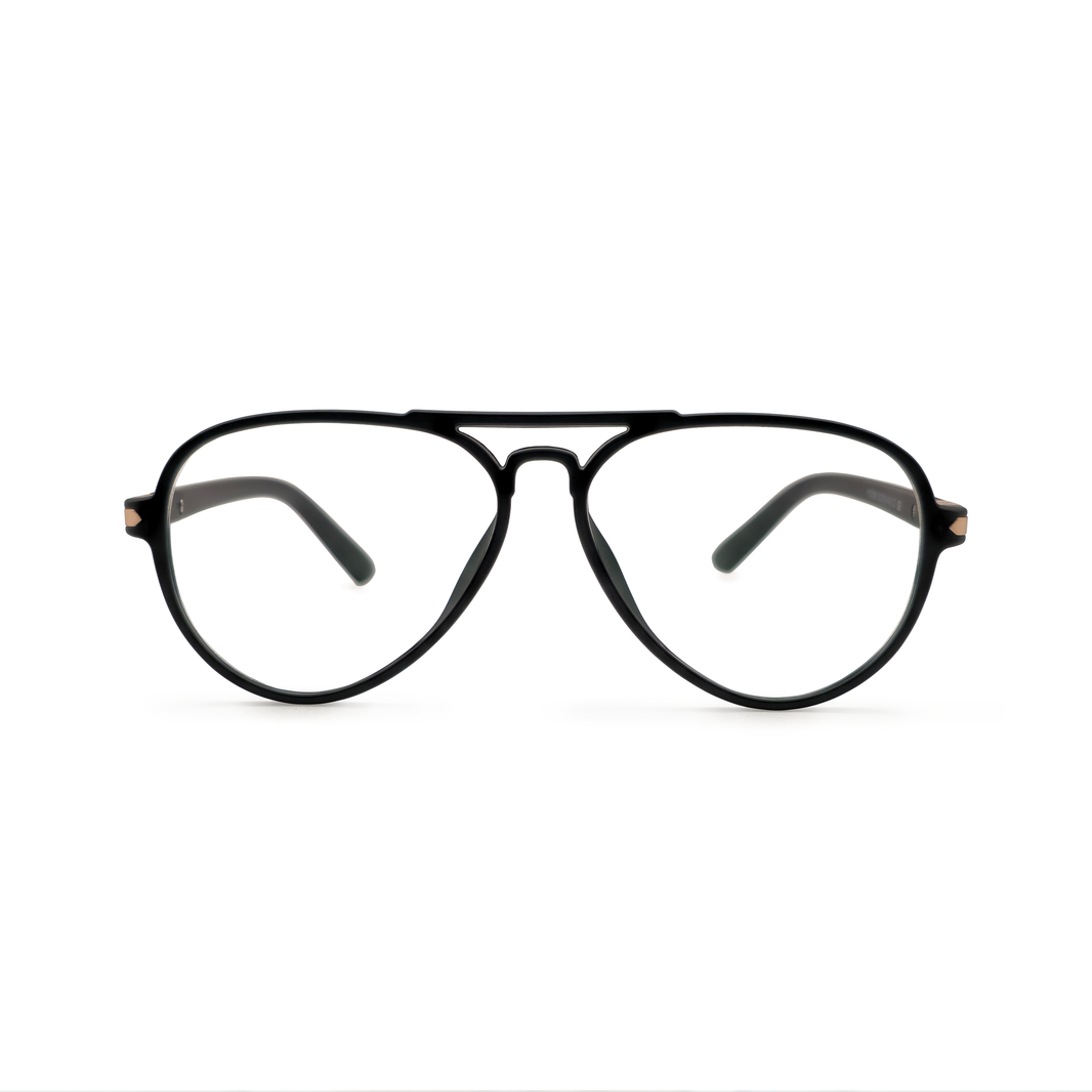 Mavericks juodi aviator fotochrominiai akiniai priekis